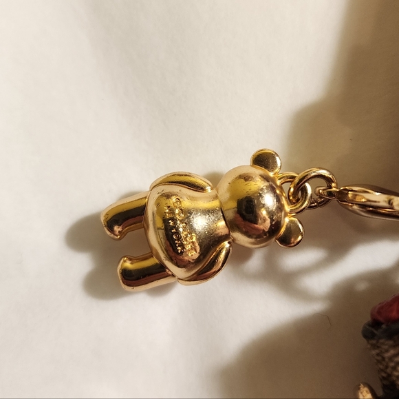 Coach Brown Corner Zip With Charm Signature Wristlet - Picture 5 of 7